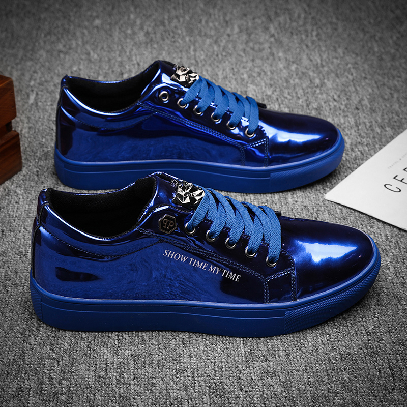 Luxury Lifestyle Fashion - Hommes de luxe espadrilles décontractées bleu