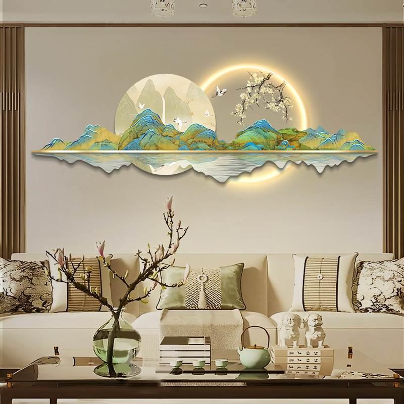 Luxury Lifestyle Fashion - Style chinois horloge murale Led luxe