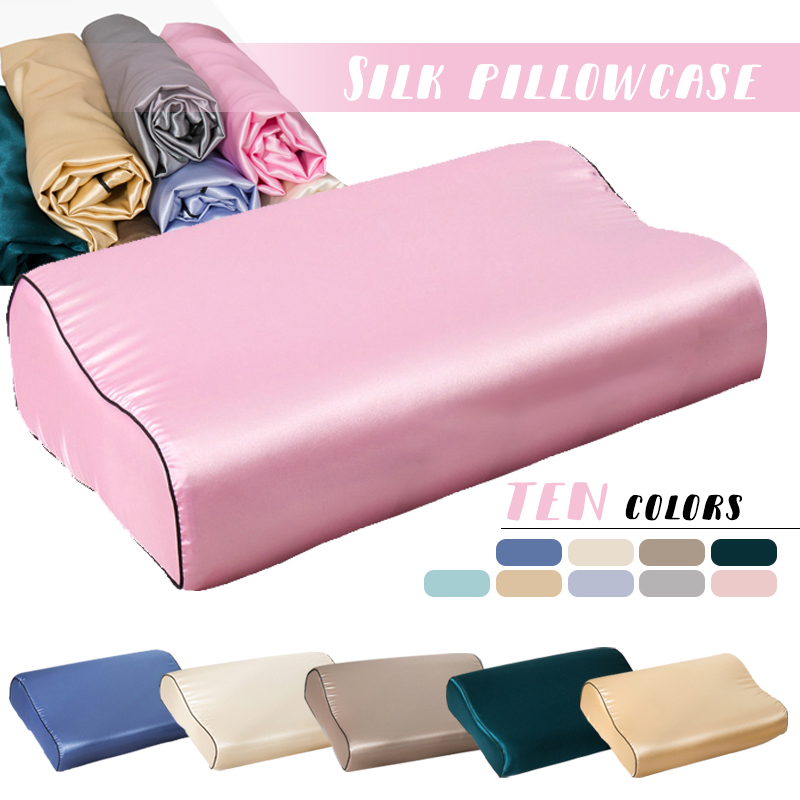 Silk Pillowcase Set - Taie d'oreiller en Latex satiné imitation