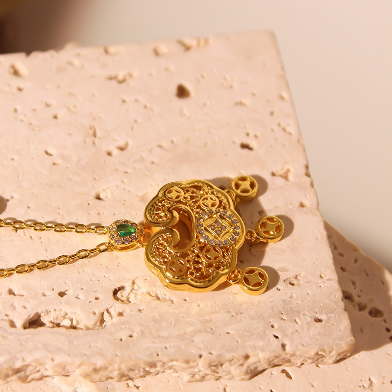 Collier de verrouillage longue - Luxury Lifestyle Fashion avis et prix