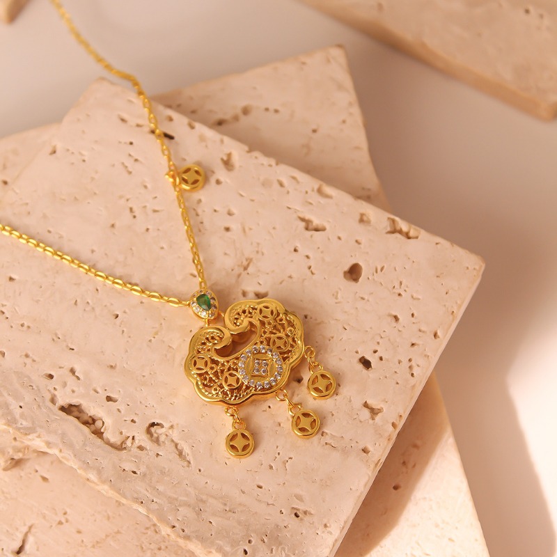 Collier de verrouillage longue - Luxury Lifestyle Fashion avis et prix